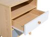 Mesa de cabeceira com 2 gavetas em madeira clara FARGO_692816