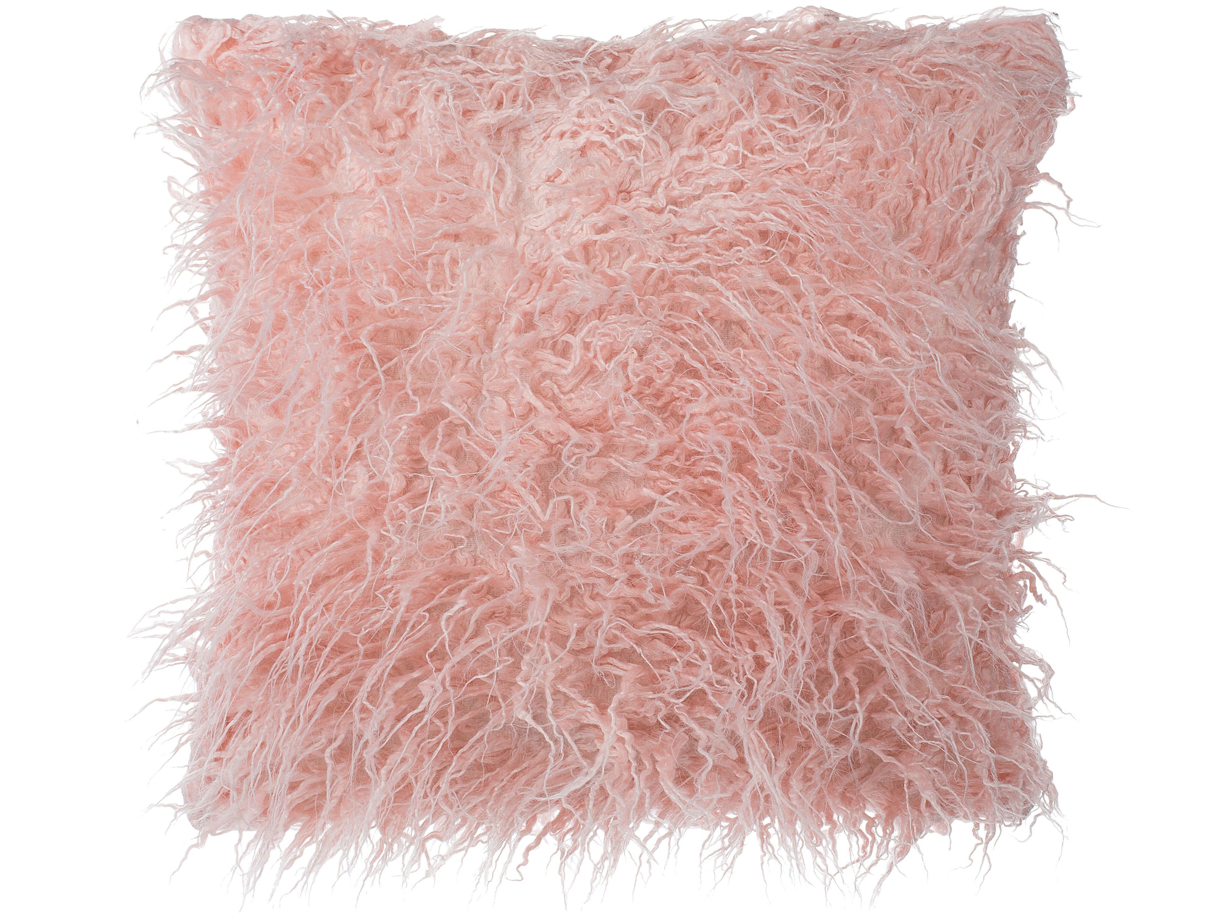 orange fluffy cushions