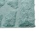 Teppich Baumwolle mintgrün 80 x 150 cm geometrisches Muster Kurzflor SIRNAK_840410