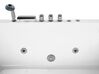 Whirlpool Badewanne weiss Eckmodell mit LED 182 x 122 cm rechts SERRANA_761875