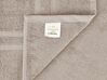 Set of 11 Cotton Towels Beige AREORA_794018