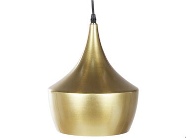 Závěsná lampa kovová zlatá FRASER