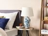 Table Lamp White and Blue BELUSO_883002