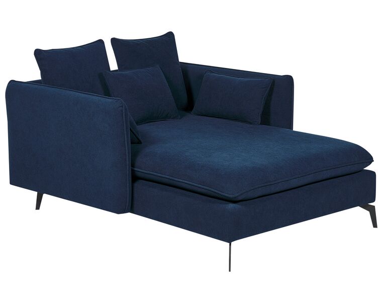 Fabric Chaise Lounge Blue CHARMES_887898