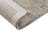 Vlnený koberec gabbeh 140 x 200 cm sivý SEYMEN_856080