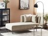 Right Hand Fabric Chaise Lounge Beige RIOM_877350