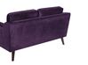2 Seater Velvet Sofa Purple LOKKA_705459