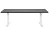 Elektrisk justerbart skrivebord 180 x 80 cm i sort og hvid DESTINES_899405