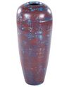 Vas terrakotta 59 cm brun och blå DOJRAN_850613