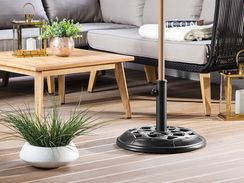 Aurinkovarjon jalka betoni musta 23 kg ⌀ 50 cm CETO Aurinkovarjon jalka betoni musta 23 kg ⌀ 50 cm CETO