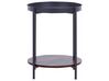 Odkládací stolek tmavé dřevo/černá ⌀ 41 cm BORDEN_824236