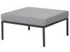 Lounge Set Aluminium grau / schwarz 6-Sitzer Auflagen grau FORANO_811016