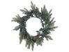 Osvícený vánoční věnec ⌀ 50 cm zelený WHITEHORN _881146