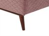 Bed fluweel roze 160 x 200 cm BAYONNE_901291