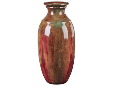 Terracotta Decorative Vase 65 cm Brown HIMERA