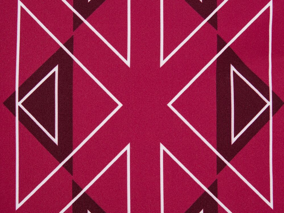 Set of 2 Outdoor Cushions Geometric Pattern ⌀ 40 cm Pink MEZZANO