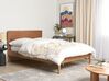Wooden EU Double Size Bed Light BOISSET_899780