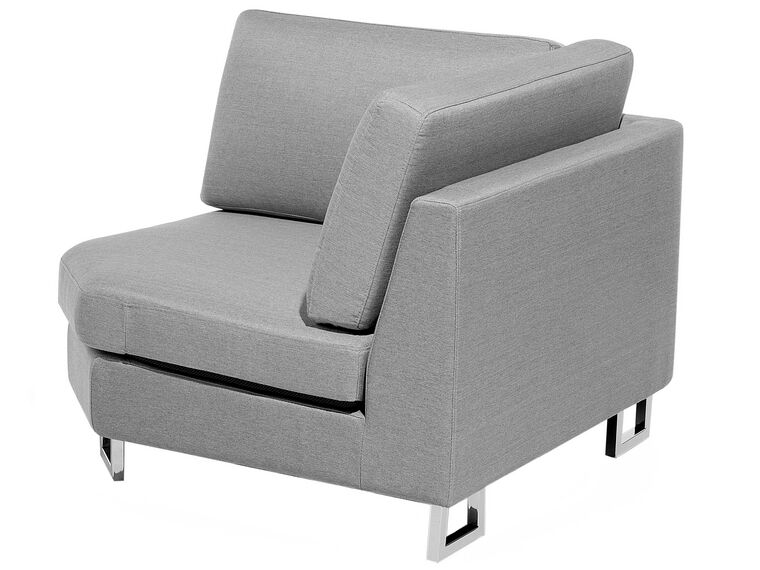 Left Hand Corner Fabric Sofa Light Grey STOCKHOLM Beliani.co.uk