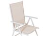 Conjunto de 6 sillas de jardín plegables beige CATANIA_884055