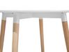 Mesa de jantar branca com pernas de madeira ⌀ 90 cm BOVIO_713022