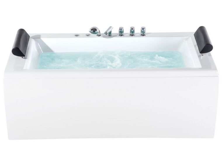 Whirlpool Bath with LED 1720 x 830 mm White MONTEGO_579985