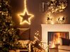 Outdoor Weihnachtsbeleuchtung LED silber Rentier mit Schlitten 41 cm ENODAK_812405