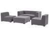 4 Seater Modular Garden Sofa Set Grey AREZZO_848137
