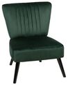 Fotel welurowy zielony VAASA_719853