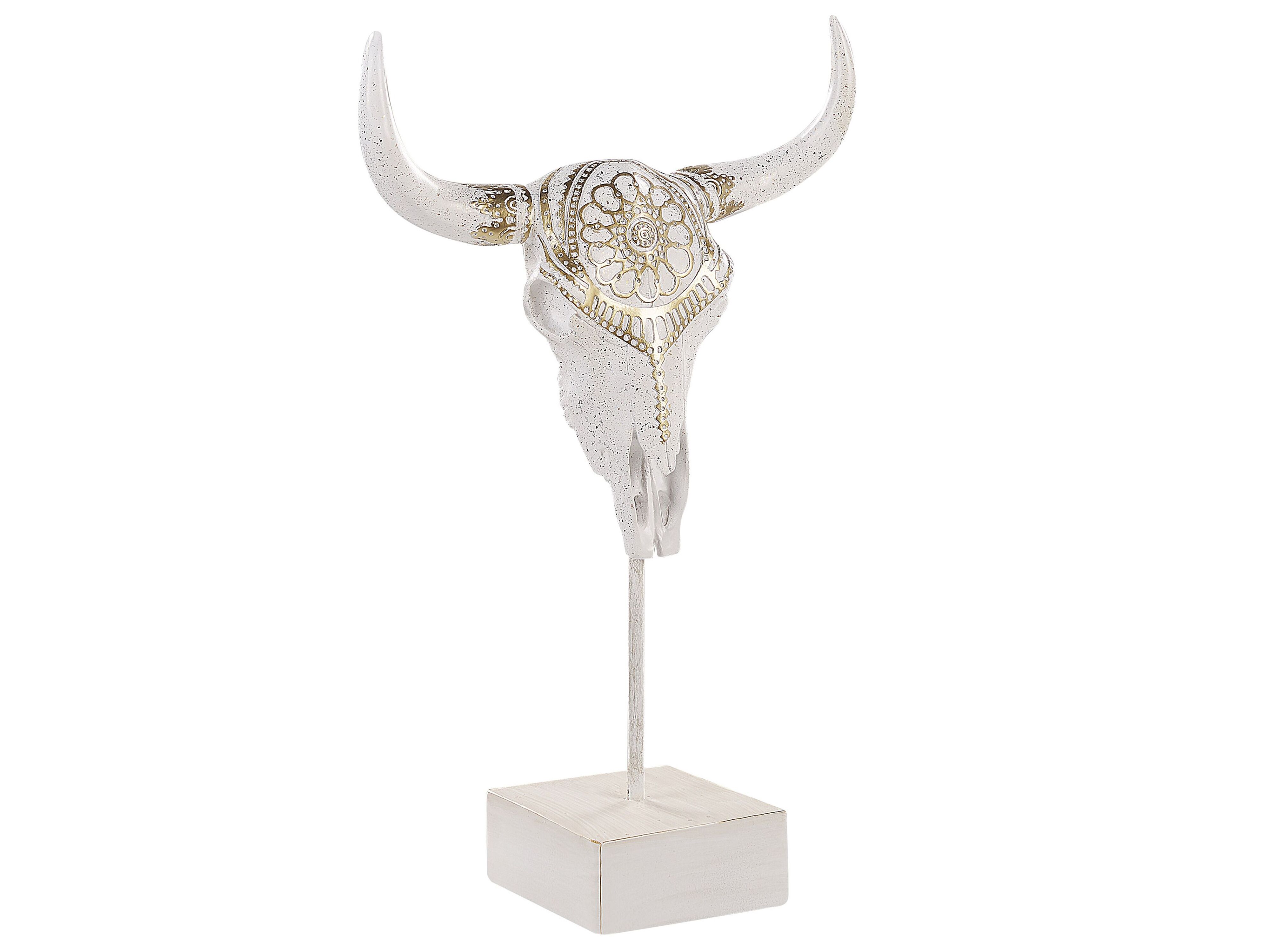 Statuette Decorative Crane De Buffle Blanc Et Dore Bulacan Beliani Fr Statuette Decorative Crane De Buffle Blanc Et Dore Bulacan Beliani Fr