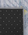 Tappeto motivo geometrico grigio-giallo 80 x 150 cm KARGI_755455