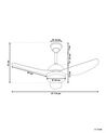 Ceiling Fan with Light White TOPLICA_782150