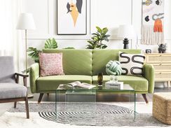3-istuttava vuodesohva sametti oliivinvihreä SENJA 3-istuttava vuodesohva sametti oliivinvihreä SENJA