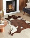 Faux Cowhide Area Rug 130 x 170 cm Brown and White BOGONG_820285