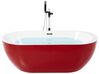 Fritstående badekar rød oval 170 x 80 cm NEVIS_828378