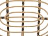 Set of 4 PE Rattan Chairs with Cushions Natural PRATELLO_868035