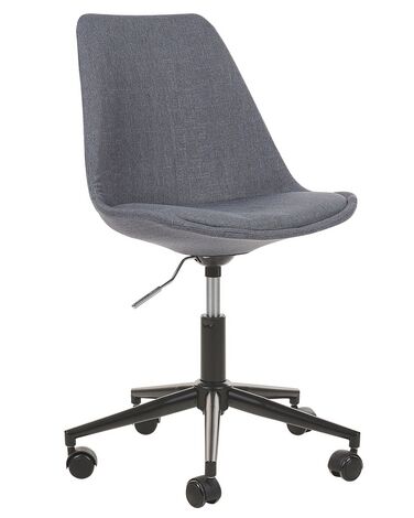 Fabric Armless Desk Chair Graphite Grey DAKOTA