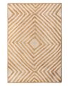 Teppich Jute-Baumwolle beige 140 x 200 cm PIRLI_800773