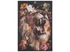 Zarámovaný obraz na plátně lev 63 x 93 cm vícebarevný MARRADI_816258