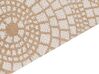 Teppich Jute beige / weiss 200 x 300 cm geometrisches Muster Kurzflor ARIBA_852826
