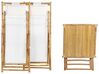 Zestaw mebli balkonowych bambusowy jasne drewno z białym ATRANI /MOLISE_809643