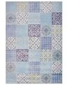 Teppich mehrfarbig 160 x 230 cm  Mosaik-Muster Kurzflor INKAYA_754931
