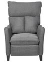 Fabric Recliner Chair Grey ROYSTON_884463
