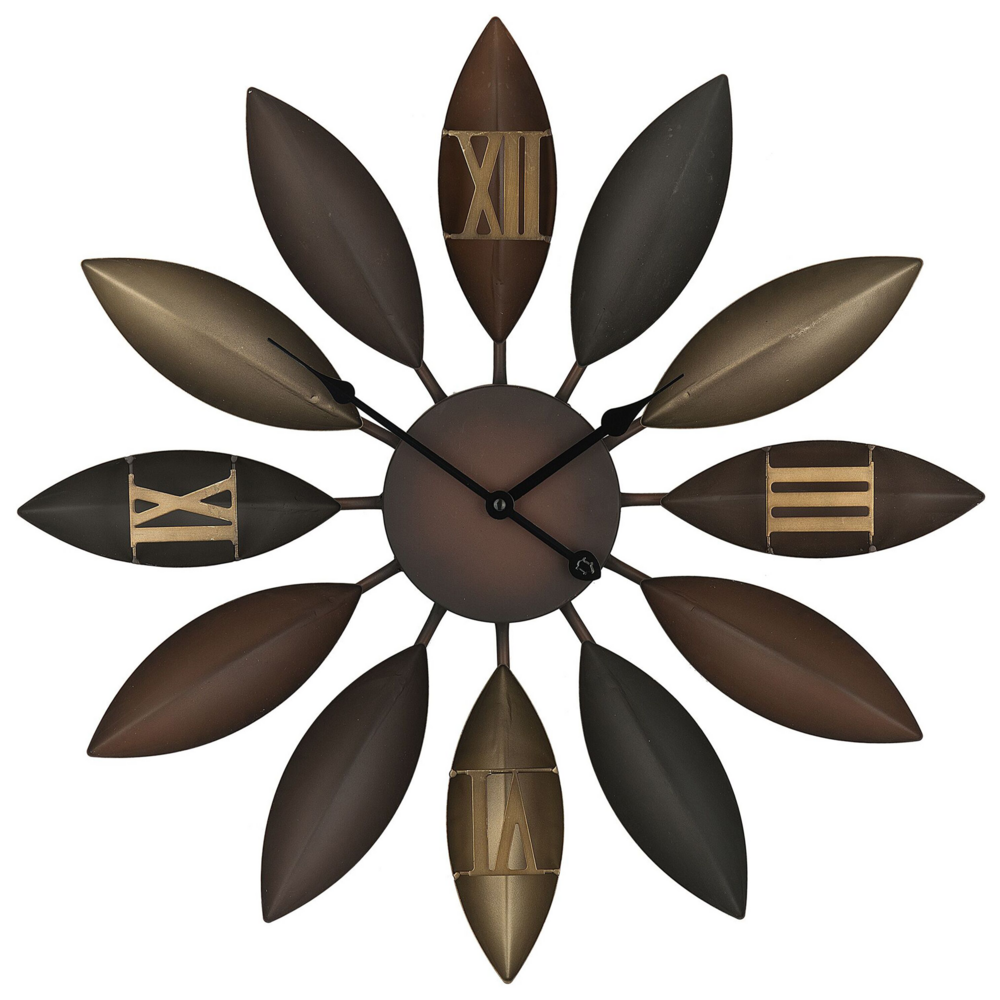 Zegar ścienny ø 55 cm brązowy BEINWIL