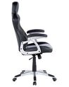 Faux Leather Office Chair Grey Black EXPLORER_673127