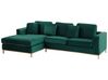 Right Hand Velvet Corner Sofa Emerald Green OSLO_747217