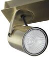 Lampa spot 2-punktowa metalowa mosiężna KLIP_828488