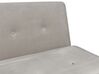 Velvet Single Sofa Bed Light Grey FARRIS_875684