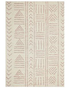 Matto puuvilla beige/vaaleanpunainen 160 x 230 cm EDIRNE