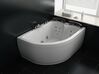 Left Hand Whirlpool Corner Bath with LED 1600 x 1130 mm White PARADISO_782980