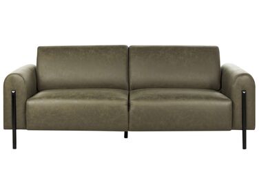 3-personers sofa stof mørkegrøn ASKIM